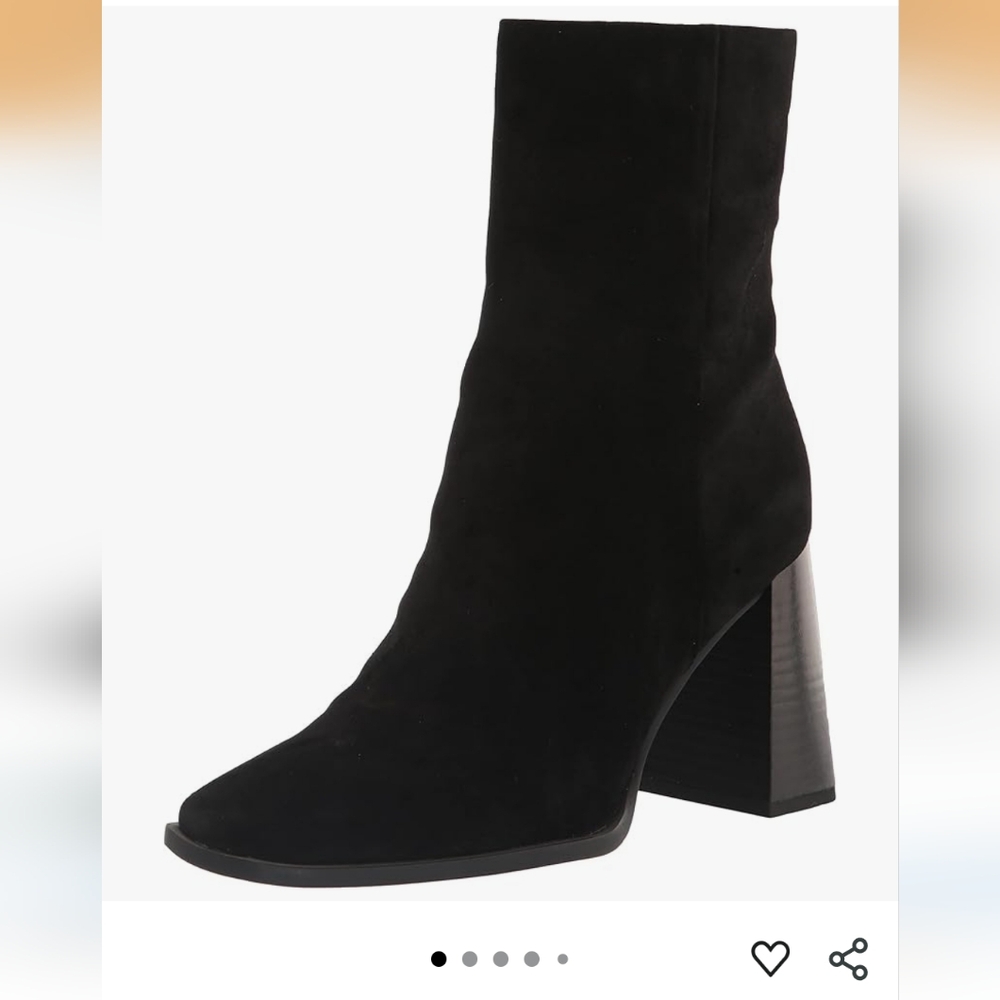 Sam Edelman Black Suede Heeled Boots